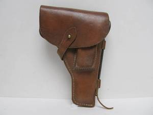 lot 254 image: Old Vintage Chinese Leather Pistol Holster