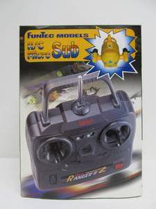 lot 277 image: Brand New Hitec Ranger II Z RC Controller & Yellow Micro Submarine