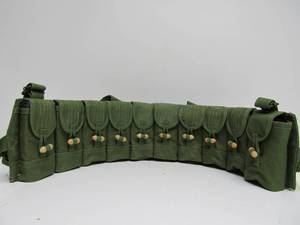 lot 279 image: Vintage Chinese Military Ammo Belt FULL wBrand New Ammo