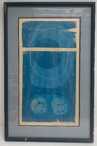 lot 342 image: Mid Century 1966 Framed Signed Lithograph 