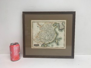 lot 353 image: Original Early 19th Century Hand Colored Map of China