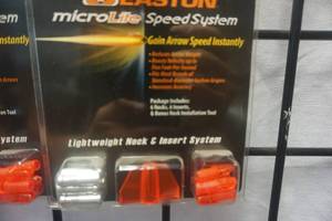 lot 69 image: 2 - Packs Easton MicroLite Speed System With 6 Nocks and Inserts