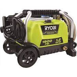 lot 17 image: RYOBI 1900 PSI 1.2 GPM Cold Water Wheeled Corded Electric Pressure Washer