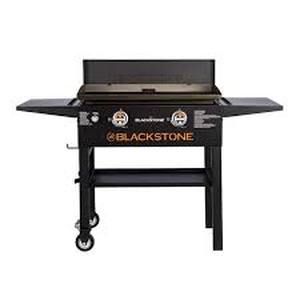 lot 20 image: Blackstone 28 in. 2-Burner Propane Gas Griddle (Flat Top Grill) Station in Black with Hard Cover