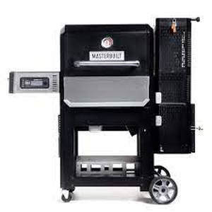 lot 21 image: Masterbuilt Gravity Series 800 Digital WiFi Charcoal Grill, Griddle and Smoker in Black