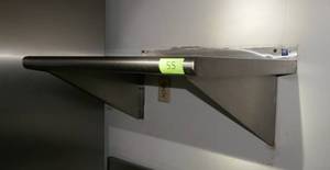 lot 55 image: Two stainless shelves 27x22