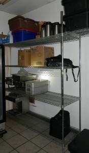 lot 69 image: Wire shelving 72 long 24 deep 86 tall