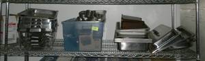 lot 75 image: Chafing dishes, pans, burners, covers