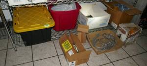 lot 80 image: Bottom shelf full of items
