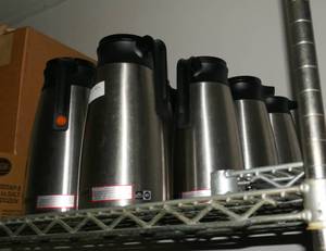 lot 87 image: 10 silver coffee carafes