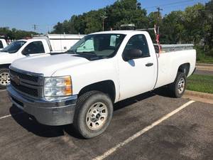 lot 4 image: HALTED - PLEASE CONTACT THE AFFILIATE - 2013 CHEVY SILVERADO PICKUP TRUCK - 3500HD - 1 TON - 4 WHEEL DRIVE  - WEATHERGUARD TOOL BOXS - AIR WORKS  #1650 - LOOK