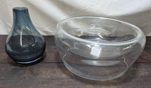 Two Vintage Glass Dcor Pieces