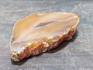 Banded Agate with Crystal Cluster