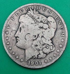 1901 Morgan Silver Dollar Coin