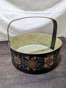 Rosemaling Hat Box