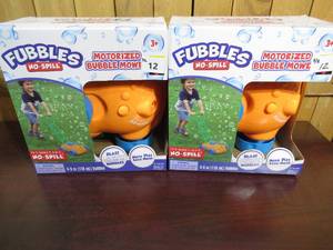 lot 12 image: Bundle of TWO Fubbles No-Spill Bubble Mowers