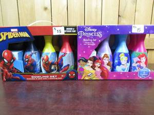 lot 15 image: Marvel & Disney Princess Bowling Sets