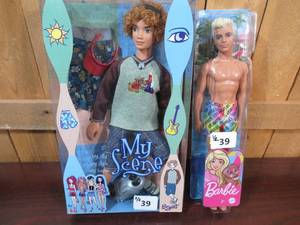 lot 39 image: Ken Beach Doll & Bryant My Scene Doll