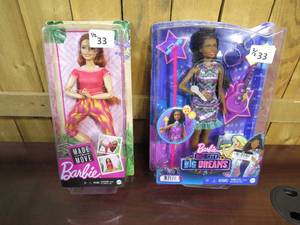 lot 33 image: Barbie Bundle - Made to Move & Big City Big Dreams
