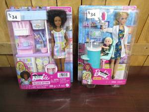 lot 34 image: Barbie Bundle - Dentist & Ice Cream Shop