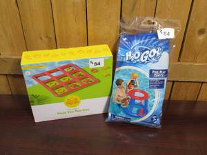 lot 84 image: Pool Games Bundle - Tic-Tac-Toe & Basketball