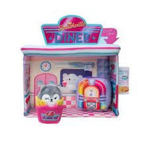 lot 4 image: Squishville Darling Diner Deluxe Play Scene 2 Plush by Squishmallows