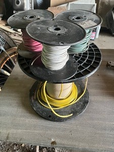 rolls of electrical wire