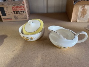 Wheat Creamer & Sugar        Vintage