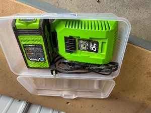 Green works  blower   battery and charger