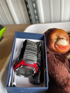 misc box of watches wind chime look at pics