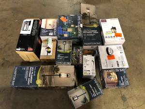 lot 49 image: Lot of Assorted Outdoor Lighting Various Models and Conditions   Customer Returns See Pictures