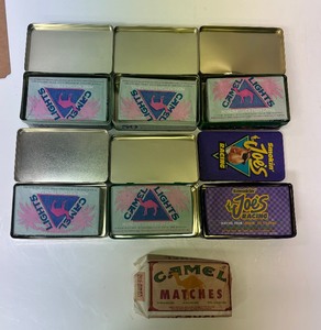 6 Full Tins of 1990s Camel Joe Matches, 1 pack without Tin
