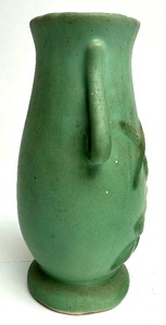 Antique Matte Green Weller Vase