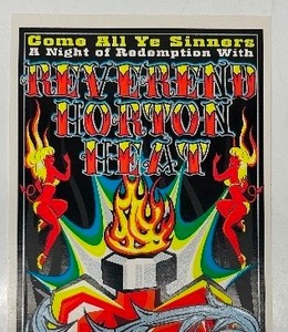 2000 Signed &amp Numbered Reverend Horton Heat Show Print by Frank Kozik