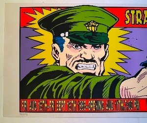 1995 Straight White Male Show Poster Signed &amp Numbered Print by Frank Kozik