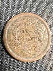 1853 US BRAIDED HAIR LARGE CENT
