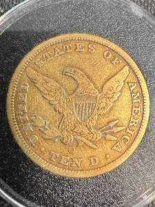 1851-O US $10 GOLD LIBERTY IN AIRTITE EARLY NEW ORLEANS MINT GOLD