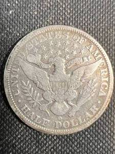 1896-O US BARBER HALF DOLLAR