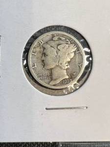 3 MERCURY DIMES 1923 1923-S 1924