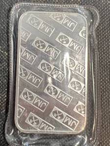1 TROY OZ .999 FINE SILVER BAR JM JOHNSON MATTHEY SEALED
