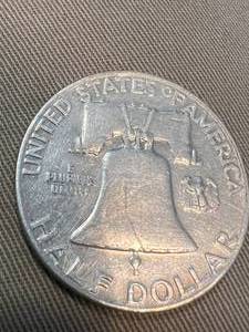 1959 US FRANKLIN HALF DOLLAR AU