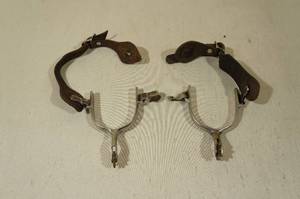 Vintage Western Brass Rowel Spurs