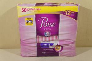 45 Pack of Poise Long Length Pads