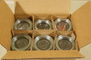 6 Weck 760 Mini Mold Jars