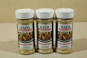 3 7.4oz Rada Seasonings Zesty Lemon Pepper