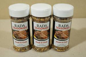 3 6.5 oz Rada Seasonings Steak & Chop
