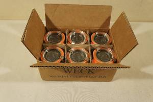 6 Weck 762 Mini Tulip Jelly Jars