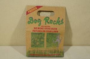 Dog Rocks - No more urine burn patches on your lawn.