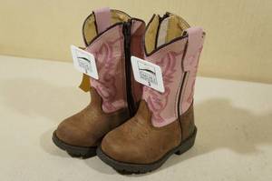 Smoky Mountain Boots -Little Kids Size 3, BrownPink