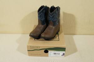 Smoky Mountain Boots -Little Kids Size 8, BrownBlue